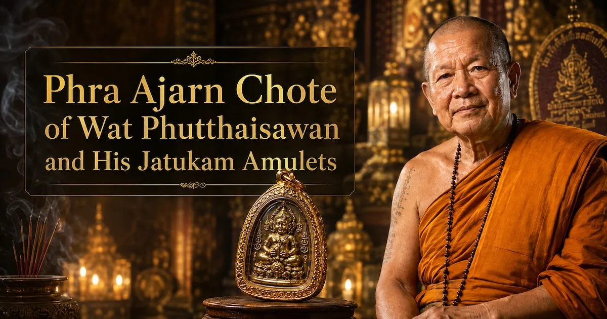 Phra Ajarn Chote of Wat Phutthaisawan and His Jatukam Amulets