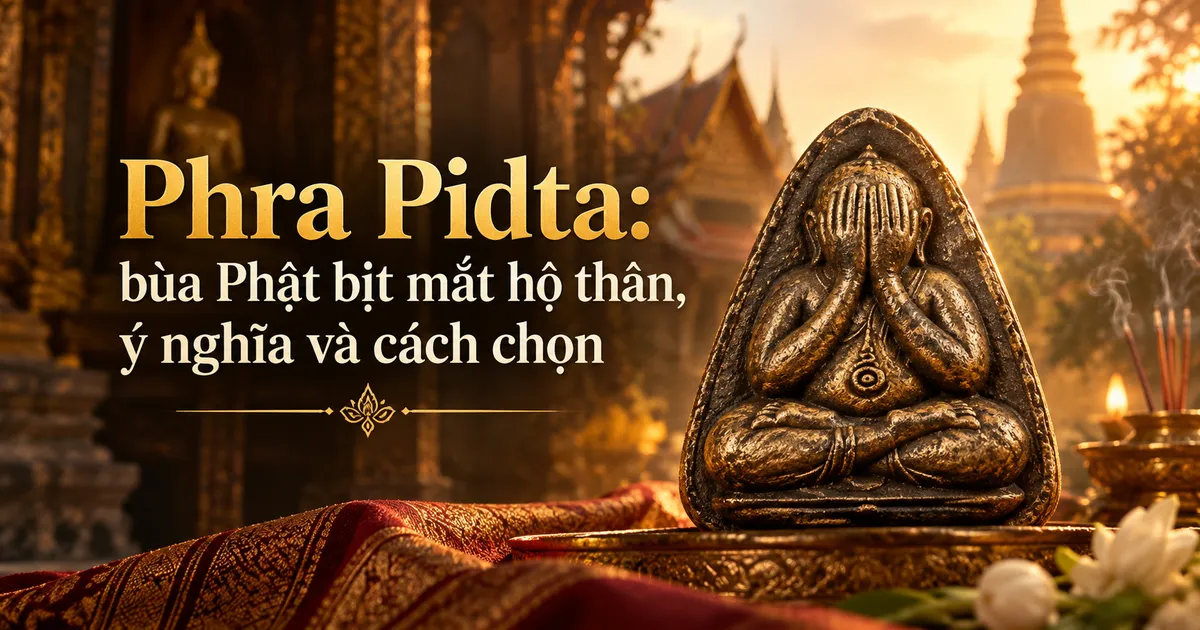 Phra Pidta: bùa Phật bịt mắt hộ thân, ý nghĩa và cách chọn