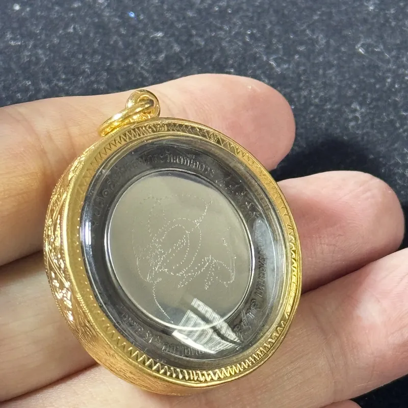 Ajarn Chote · Jatukam Ramathep Mirror Coin (Khan Chong Pha Tawan Nuea Duang) · Nawa Metal · Wat Phutthaisawan B.E. 2550 — with Certificate, Restockable 11