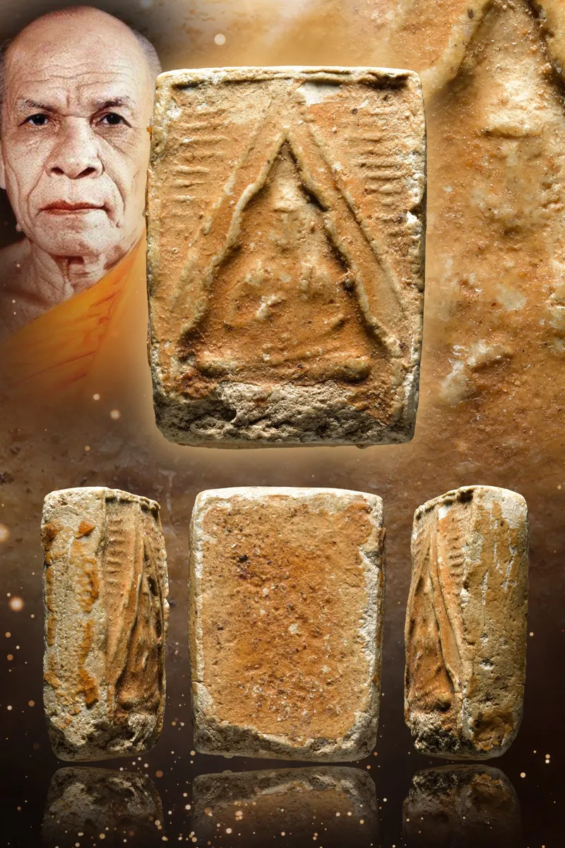 Luang Pho Sot · Phra Phong Wat Paknam First Batch · Sacred Powder · Wat Paknam Bangkok B.E. 2493 — Certified No. 00591 5