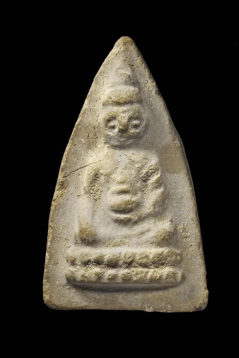 Khun Mae Boonruean · Phut Noi Little Buddha · First Batch (Run Raek) · Sacred Scripture Powder · Small Mold · Wat Awut Wikasitaram B.E. 2494 — Certified No. 07011 1