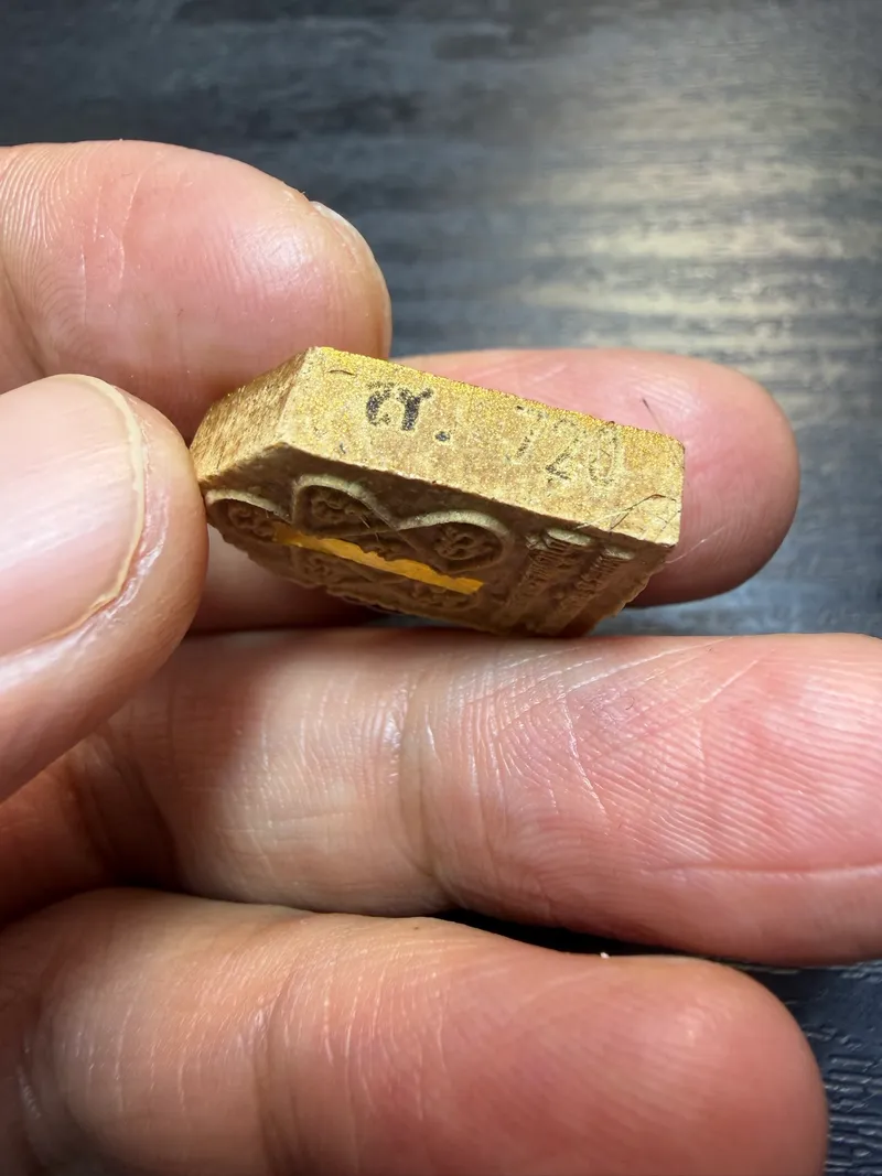 Luang Pho Sakorn · Phra Khun Paen Traimas 51 · Small Mold · Sacred Powder with Gold Takrut · Wat Nong Krub B.E. 2551 — Certified P00589 4