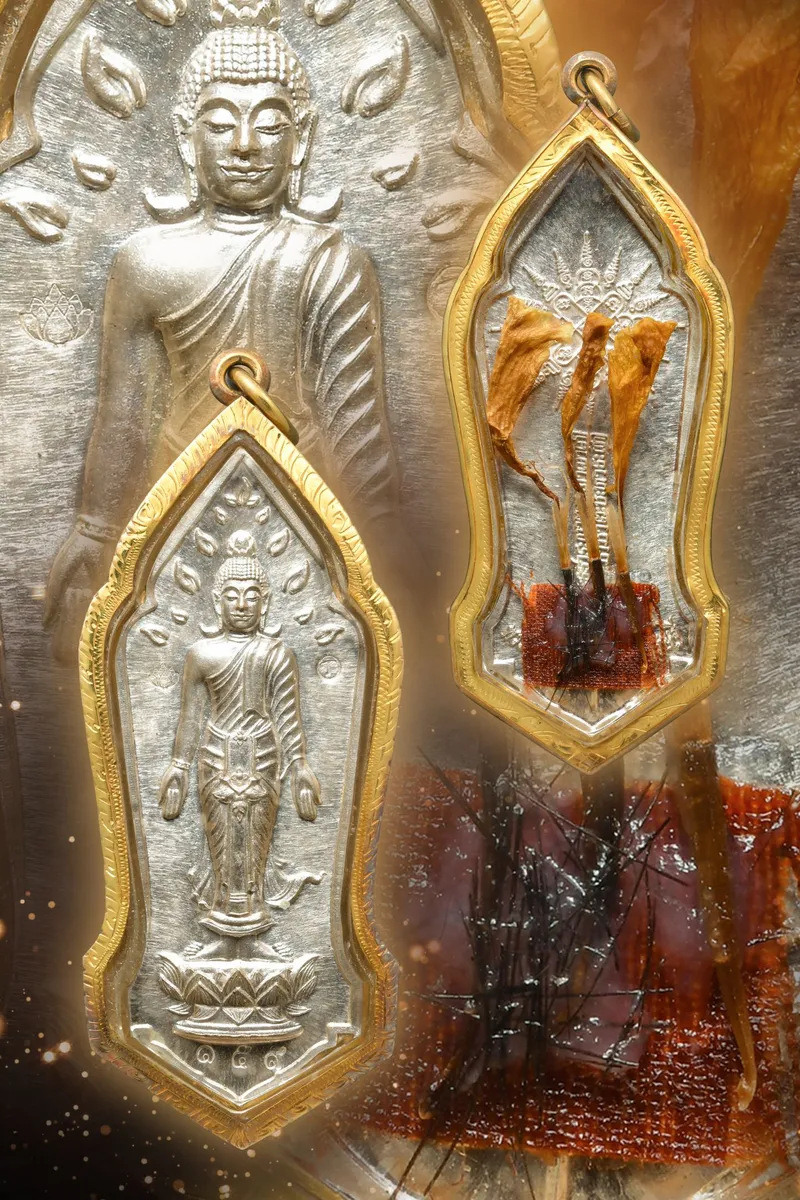 Phra Ajarn Sunit · Phra Poed Lok Coin · Khot Setthi Batch · Solid Silver No. 159 · Wat Pa Ban Ba Tae B.E. 2561 — Certified CO03457 3