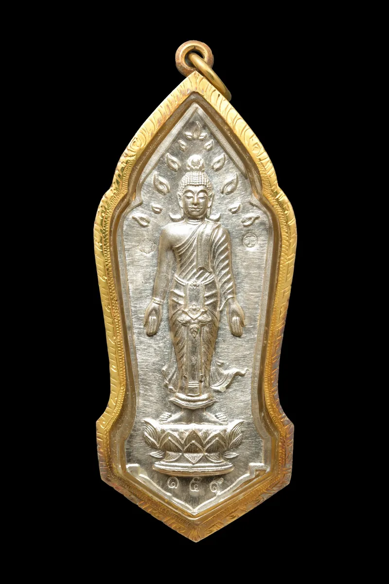 Phra Ajarn Sunit · Phra Poed Lok Coin · Khot Setthi Batch · Solid Silver No. 159 · Wat Pa Ban Ba Tae B.E. 2561 — Certified CO03457 1