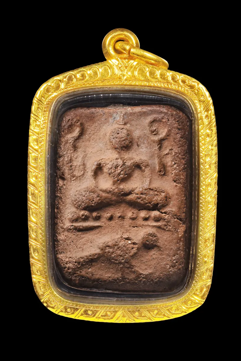 Luang Phor Parn · Bird Mold (Nok Samadhi) Animal-Mount Buddha · Baked Clay · Wat Bang Nom Kho c. B.E. 2460-2480 — Certified 62-02-1748 1