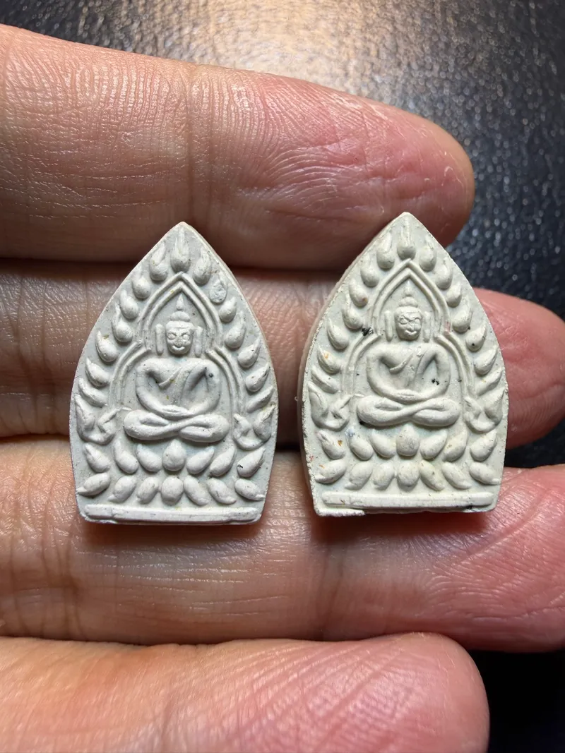 座山佛第二期·拱門座佛模·粉質（佛曆2535年佛統府中挽繳寺｜協會正式鑑定卡 P08279/P08280·共2枚） 3