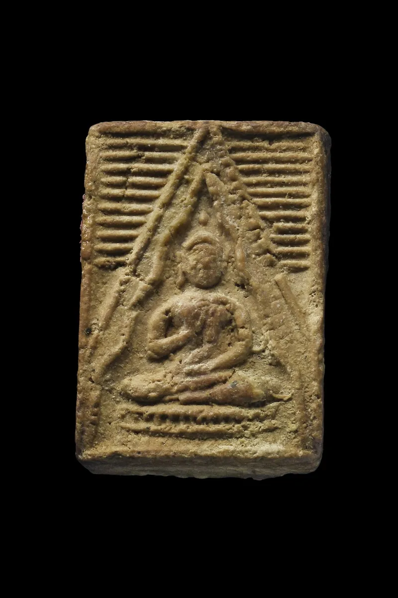 龍婆術·白欖佛第三期·深模·粉質(佛曆2499年曼谷水門寺|協會正式鑑定卡 GJ09-14502·僅此一件) 1