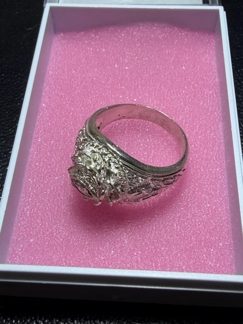 Kruba Boonchum · Heavenly Eye Ring (Waen Duang Ta Sawan) Second Batch · Solid Silver · Size ~18 · Wat Phra That Don Rueang B.E. 2539 — Certified KR00587 4