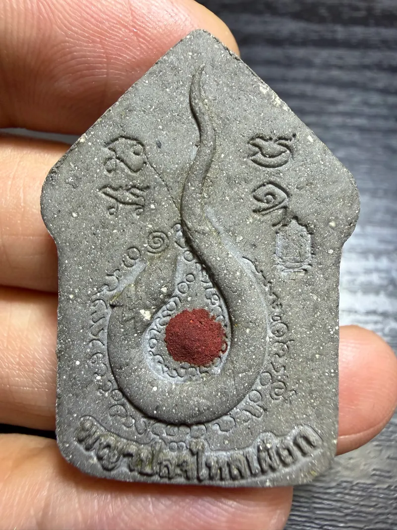 Luang Pu Maha Sila · Phra Khun Paen Phaya Pla Lai Phueak (White Eel) · Sacred Powder with Twin Copper Takrut · Wat Phra That Muen Hin B.E. 2565 — Certified P03919 2