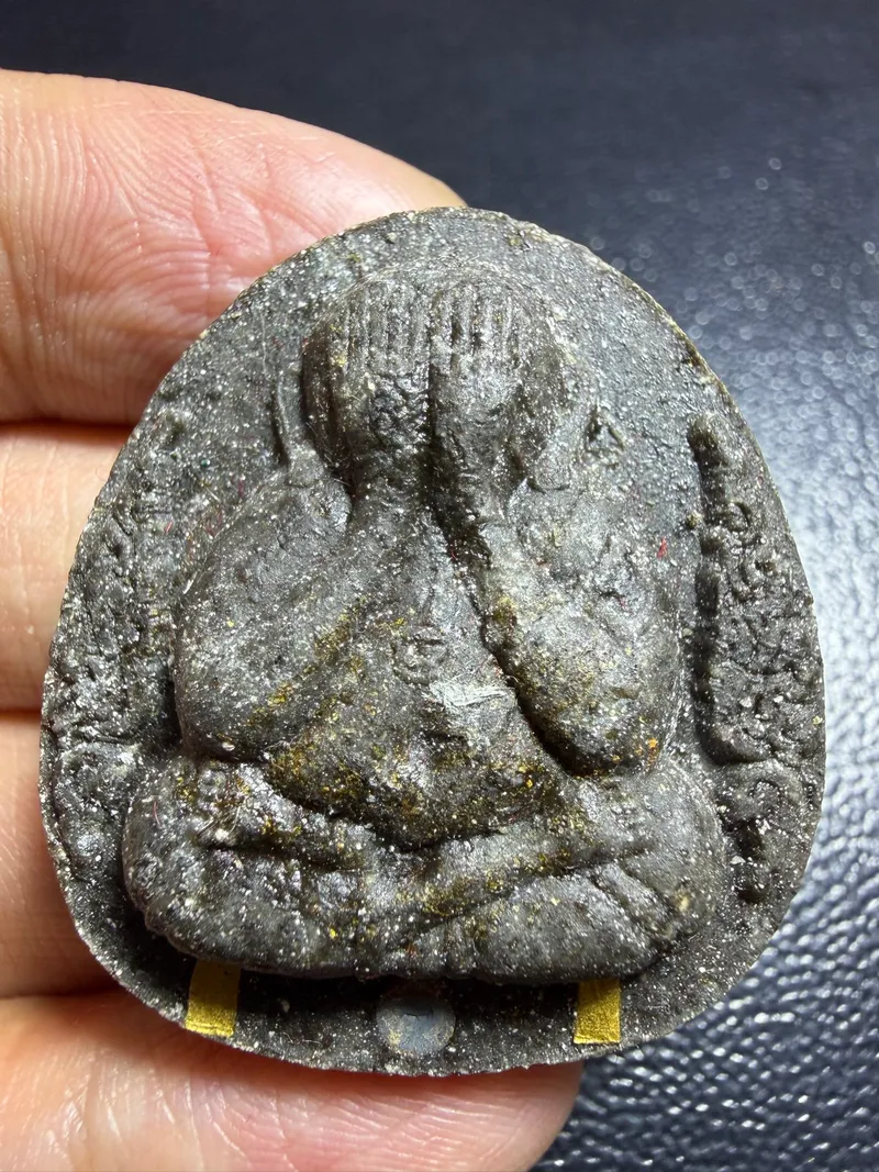 Luang Phor Khun · Jumbo Phra Pidta "Million Pidta" · Sao 5 Khun Phan Lan · Sacred Powder with Twin Gold Takrut · Wat Ban Rai B.E. 2537 — Certified 6510-09818 1