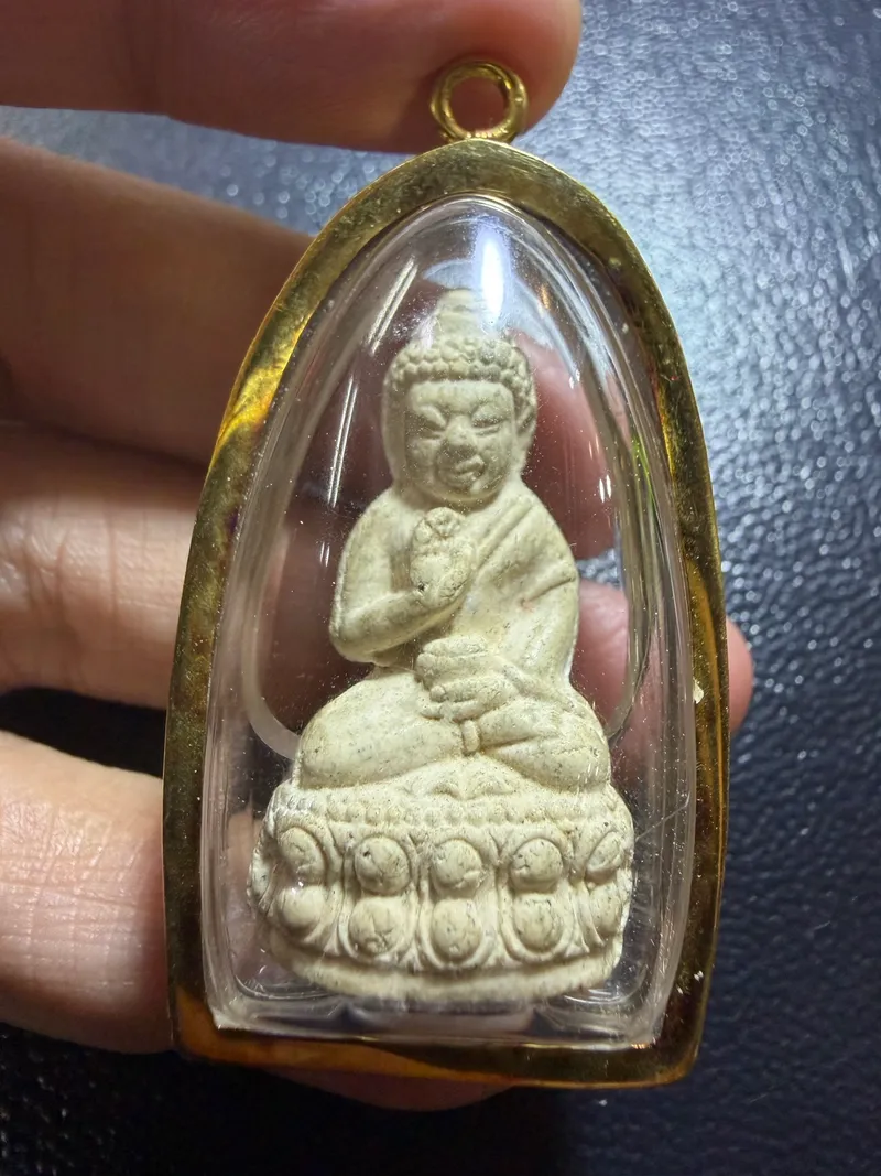 邦帕寺·帕劲药师佛(พระกริ่งประทานพร)·粉质·财来大吉祥期(约佛历2538年曼谷|协会正式鉴定卡 K08269·仅此一件) 1