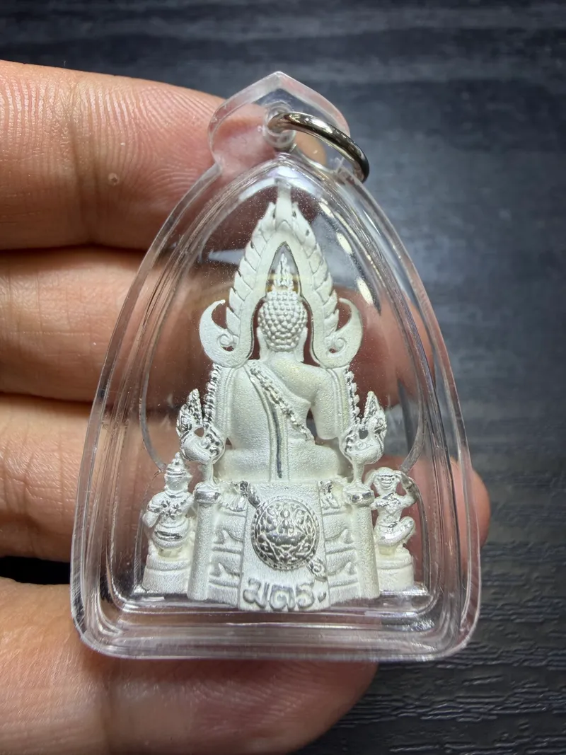Phra Phuttha Chinnarat · History Edition · Large Mould · Sandblasted Silver · Thai Police Foundation B.E. 2562 — Certified R03498 2