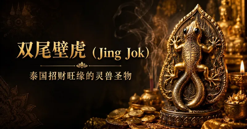双尾壁虎(Jing Jok)——泰国招财旺缘的灵兽圣物