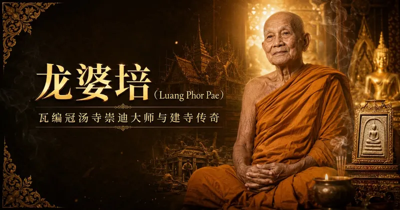 龙婆培(Luang Phor Pae)——瓦编冠汤寺崇迪大师与建寺传奇