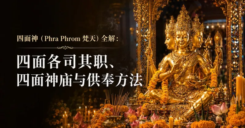 四面神(Phra Phrom 梵天)全解:四面各司其职、四面神庙与供奉方法