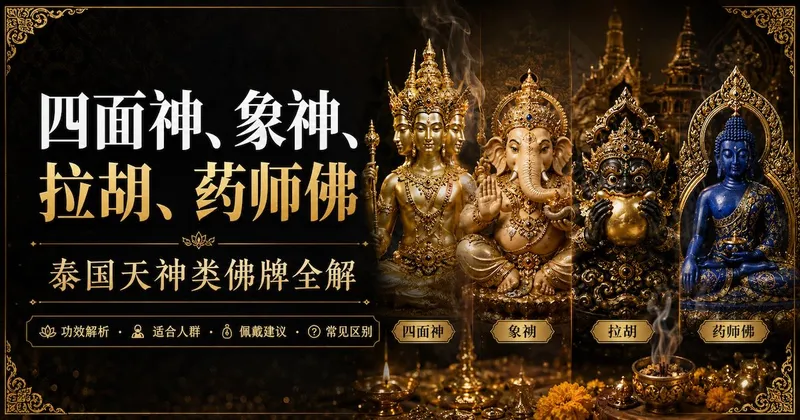 四面神、象神、拉胡、药师佛——泰国天神类佛牌全解