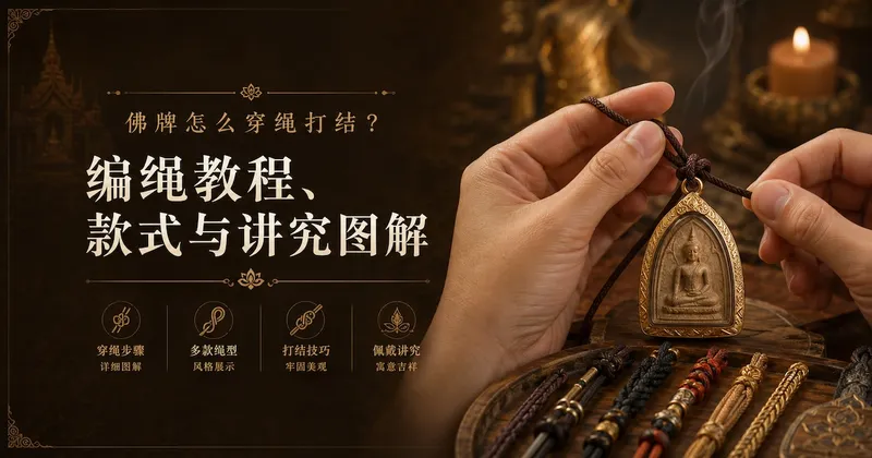 佛牌怎么穿绳打结?编绳教程、款式与讲究图解