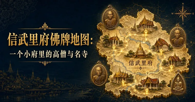 信武里府佛牌地图:一个小府里的高僧与名寺
