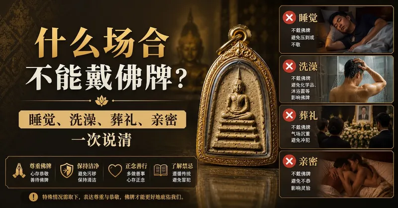 什么场合不能戴佛牌?睡觉、洗澡、葬礼、亲密一次说清