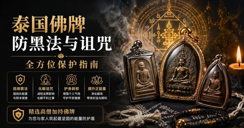 防降头破黑巫术泰国佛牌指南:结界、护法与随身符