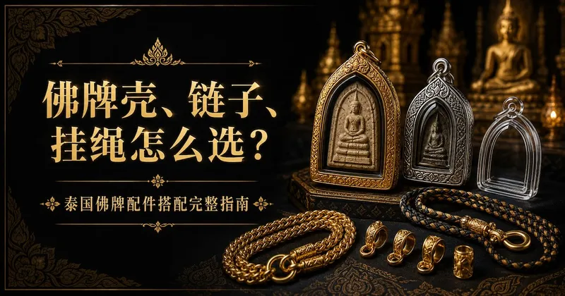 佛牌壳、链子、挂绳怎么选?泰国佛牌配件搭配完整指南