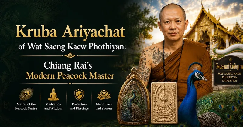Kruba Ariyachat of Wat Saeng Kaew Phothiyan: Chiang Rai's Modern Peacock Master
