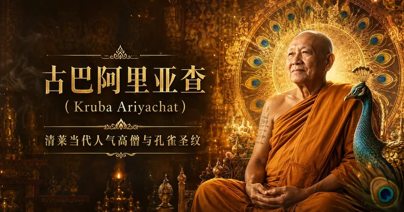 古巴阿里亚查(Kruba Ariyachat)——清莱当代人气高僧与孔雀圣纹