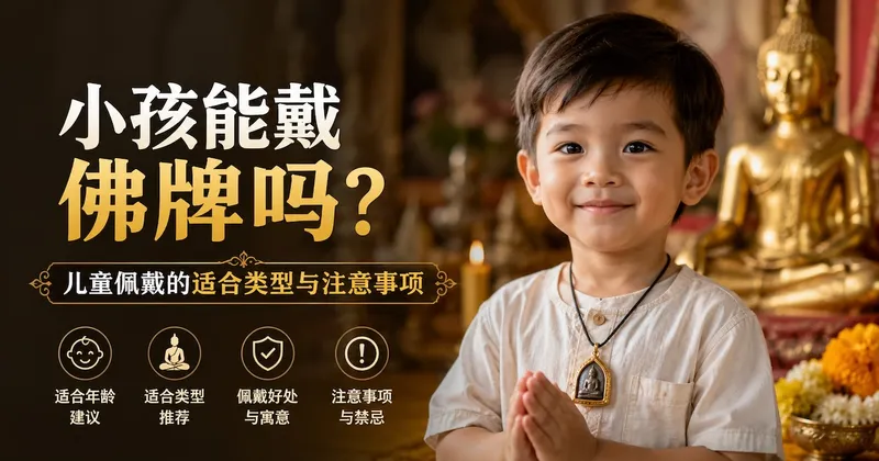 小孩能戴佛牌吗?儿童佩戴的适合类型与注意事项