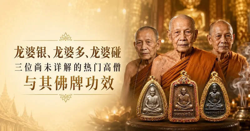 龙婆银、龙婆多、龙婆碰——三位尚未详解的热门高僧与其佛牌功效
