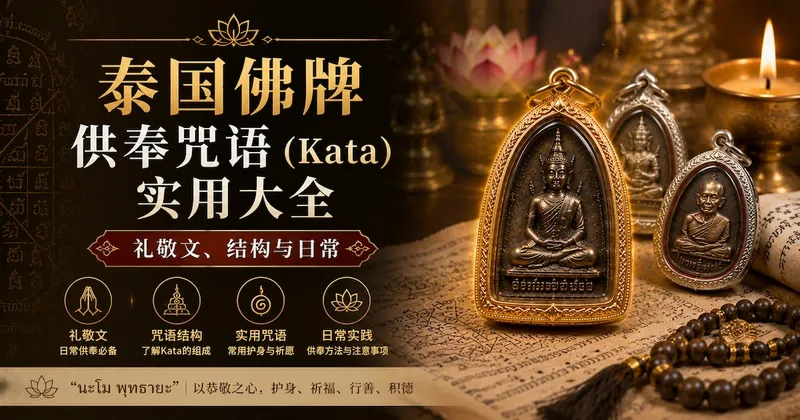 泰国佛牌供奉咒语(Kata)实用大全:礼敬文、结构与日常