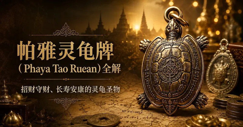帕雅灵龟牌(Phaya Tao Ruean)全解:招财守财、长寿安康的灵龟圣物
