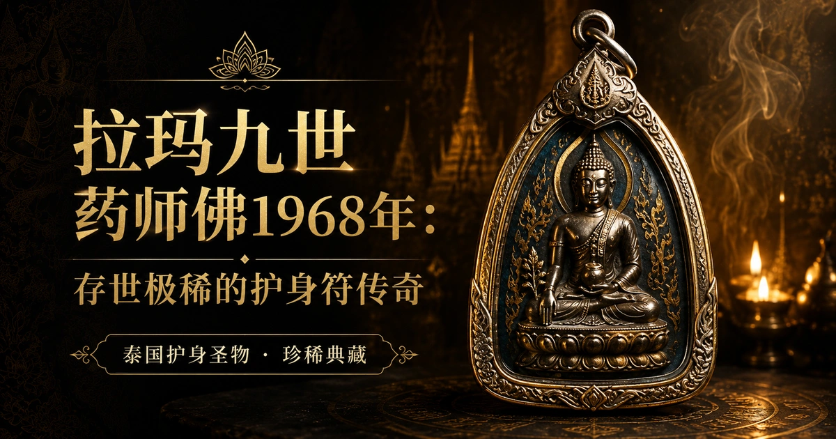 拉玛九世医师佛1968年:泰国王室加持,存世极稀的护身传奇