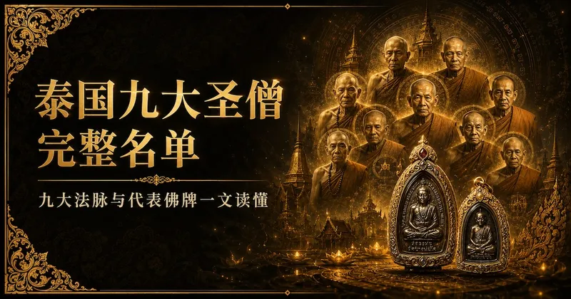 泰国九大圣僧完整名单——九大法脉与代表佛牌一文读懂