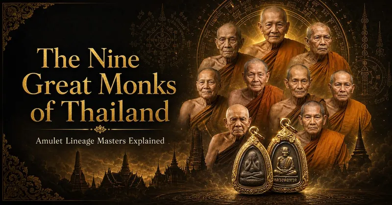 The Nine Great Monks of Thailand: Amulet Lineage Masters Explained