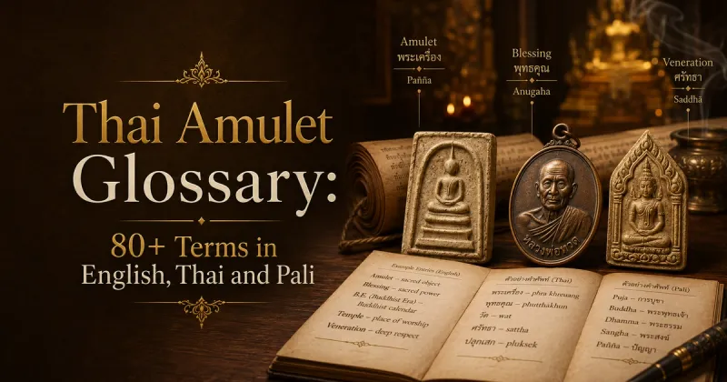 Thai Amulet Glossary: 80+ Terms in English, Thai and Pali
