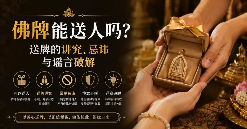 佛牌能送人吗?送牌的讲究、忌讳与谣言破解