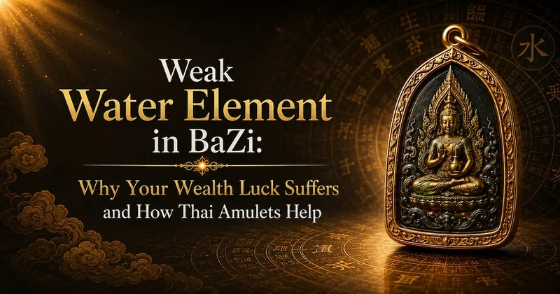 Weak Water Element in BaZi: Why Your Wealth Luck Suffers and How Thai Amulets Help