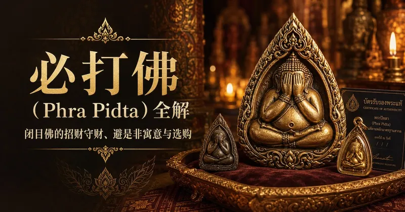 必打佛(Phra Pidta)全解:闭目佛的招财守财、避是非寓意与选购