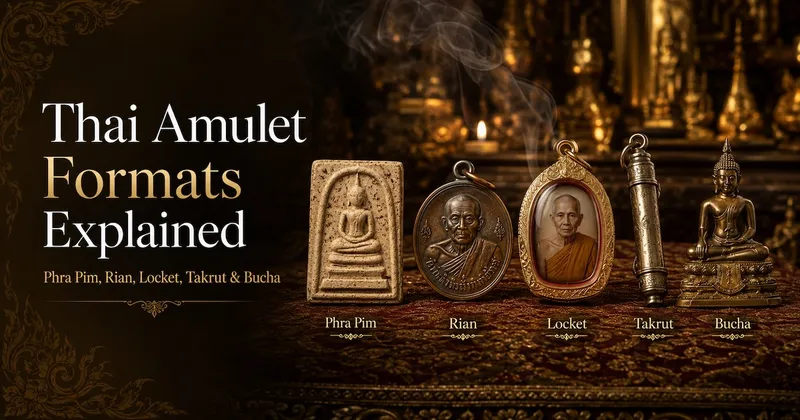 Thai Amulet Formats Explained: Phra Pim, Rian, Locket, Takrut & Bucha