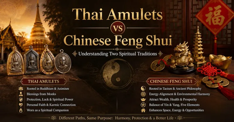 Thai Amulets vs Chinese Feng Shui: Understanding Two Spiritual Traditions